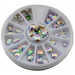 Carusel 3D pentru unghii C069 cu Cristale combinat Argintii cu Reflexii Carusel 3D pentru unghii C069 cu Cristale combinat Argintii cu Reflexii